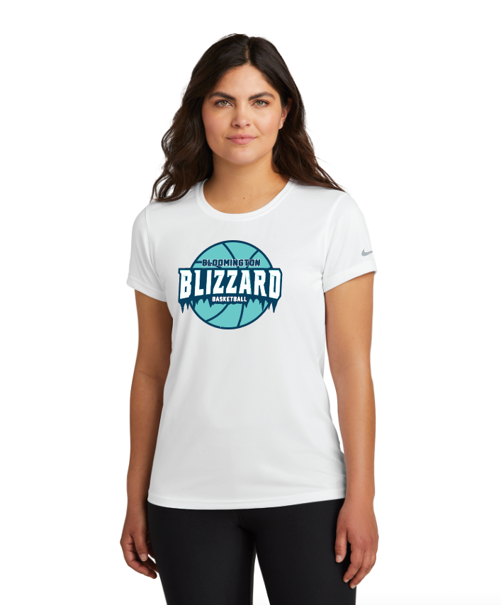 Bloomington Basketball Nike Women's Swoosh Sleeve rLegend Tee - WHITE