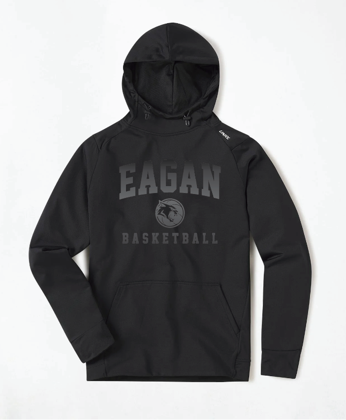 Eagan Basketball Crossover Hoodie II - BLACK ON BLACK