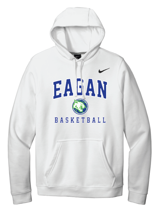 Eagan Basketball Nike Club Fleece Pullover Hoodie - WHITE