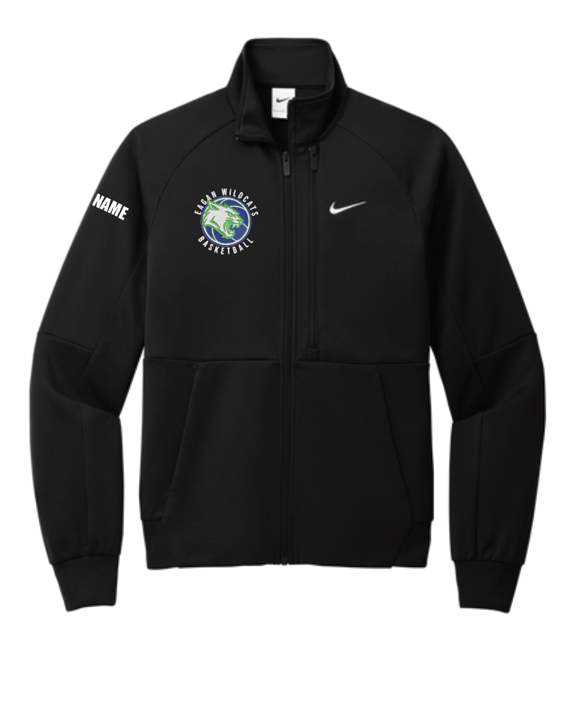 eagan Basketball Nike Full-Zip Chest Swoosh Jacket - BLACK