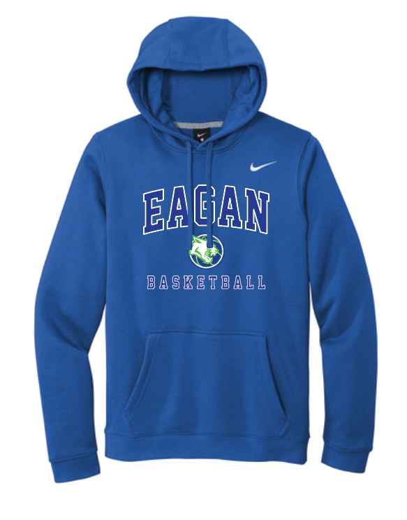 Eagan Basketball Nike Club Fleece Pullover Hoodie - ROYAL
