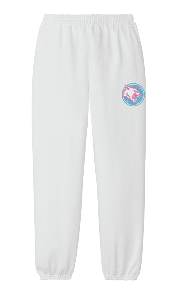 Eagan Basketball Core Fleece Sweatpant - WHITE