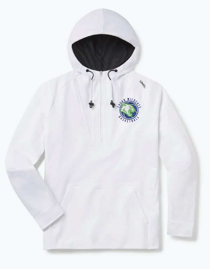 Eagan Basketball Crossover Half-Zip Hoodie - WHITE