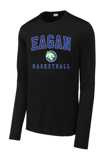 Eagan Basketball Sport-Tek ® Posi-UV ® Pro Long Sleeve Tee - BLACK