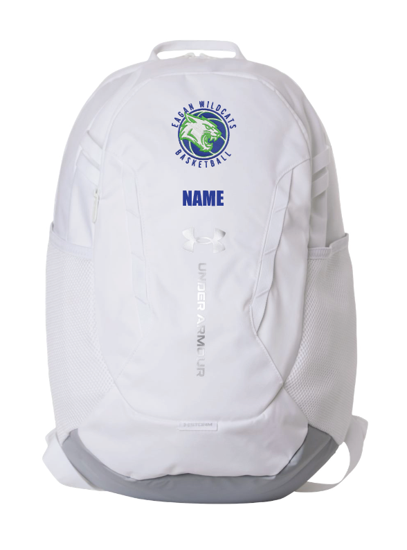 Eagan Basketball Under Armour Hustle Backpack 6.0 - WHITE