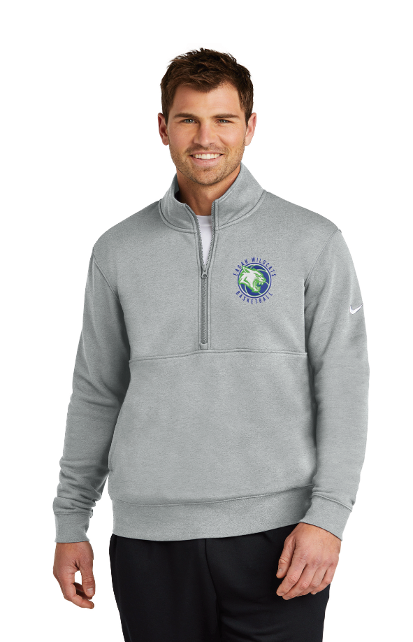 Eagan basketball Nike Club Fleece Sleeve Swoosh 1/2-Zip - GREY