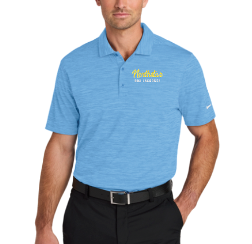 NLC Nike Dri-FIT Striated Polo - UNIVERSITY BLUE
