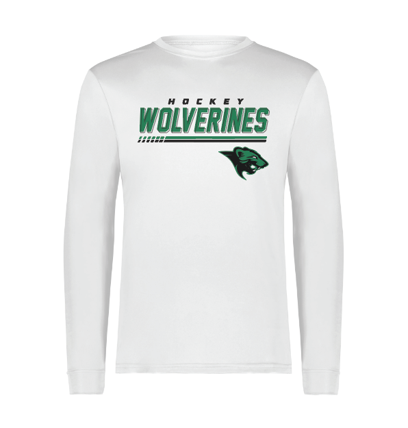 Rock Ridge Hockey Sublimated Long-Sleeve Shooter Shirt - WHITE