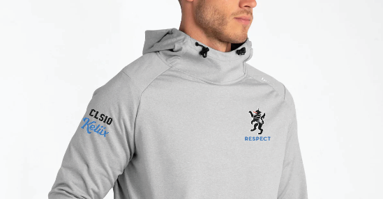 Keliix Soccer Team UNRL™ Crossover Hoodie - HEATHER GREY