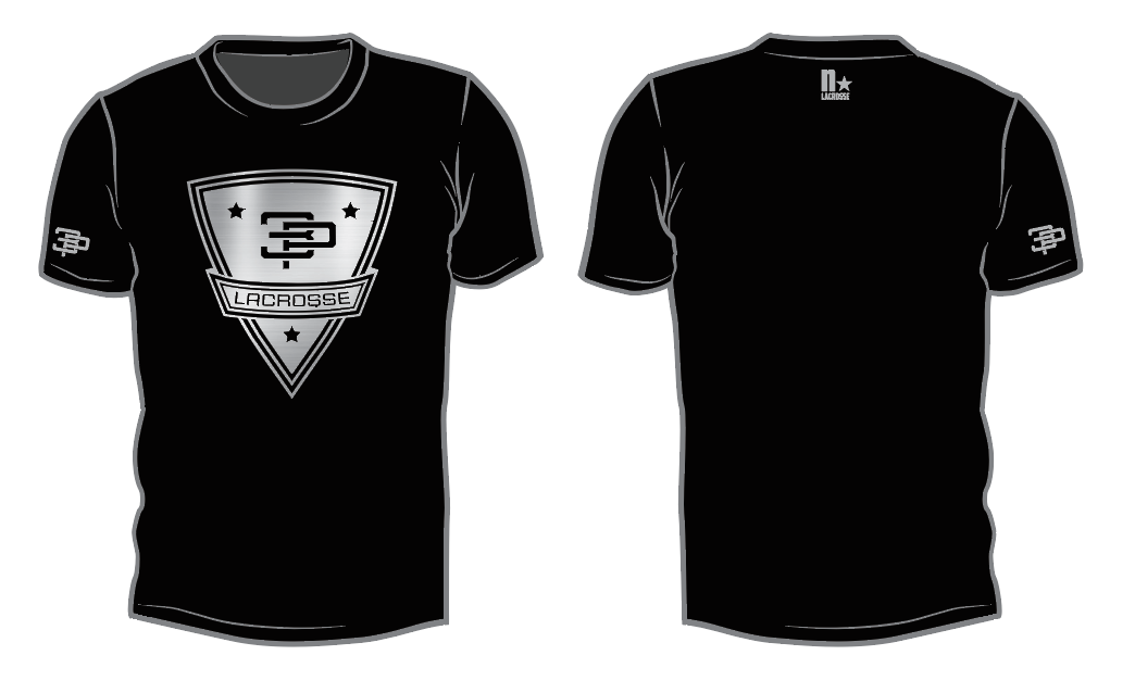 3POINT Lacrosse Sublimated Tshirt - Black