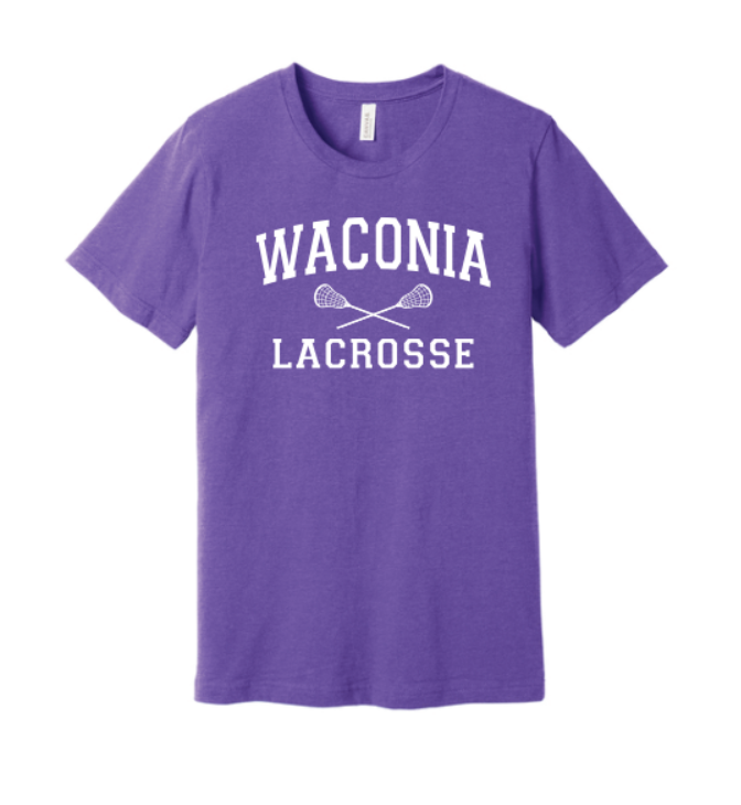 Waconia Lacrosse CVC Jersey Tee - DARK HEATHER PURPLE