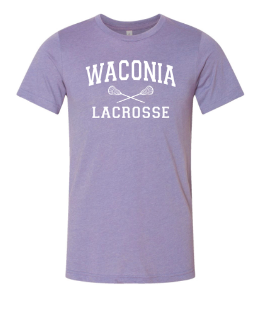 Waconia Lacrosse Unisex CVC Jersey Tee - HEATHER PURPLE