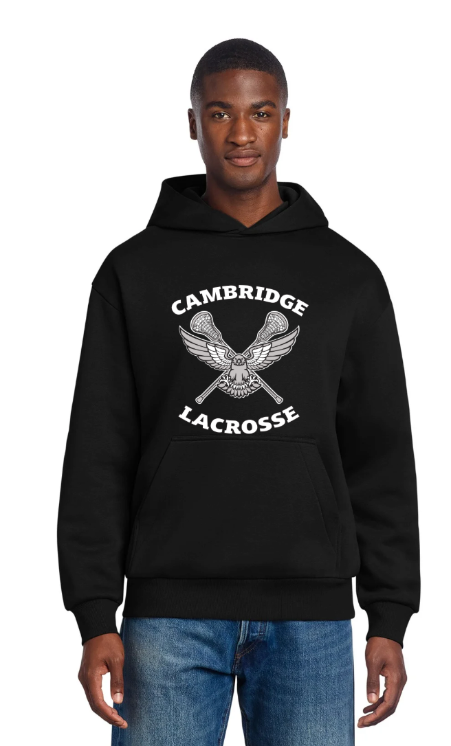 Cambridge Under Armour Men's Rival Fleece Hooded Sweatshirt - BLACK