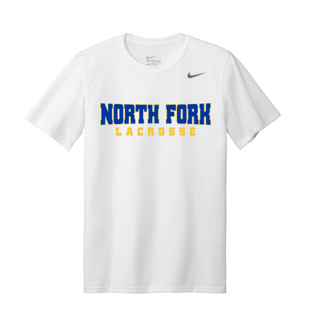 North Forks Lacrosse Nike Team rLegend Tee - WHITE