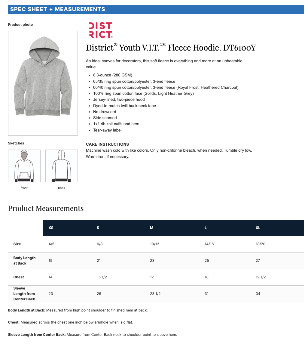 North Fork Lacrosse Lacrosse District® V.I.T.™ Fleece Hoodie - HEATHER GREY