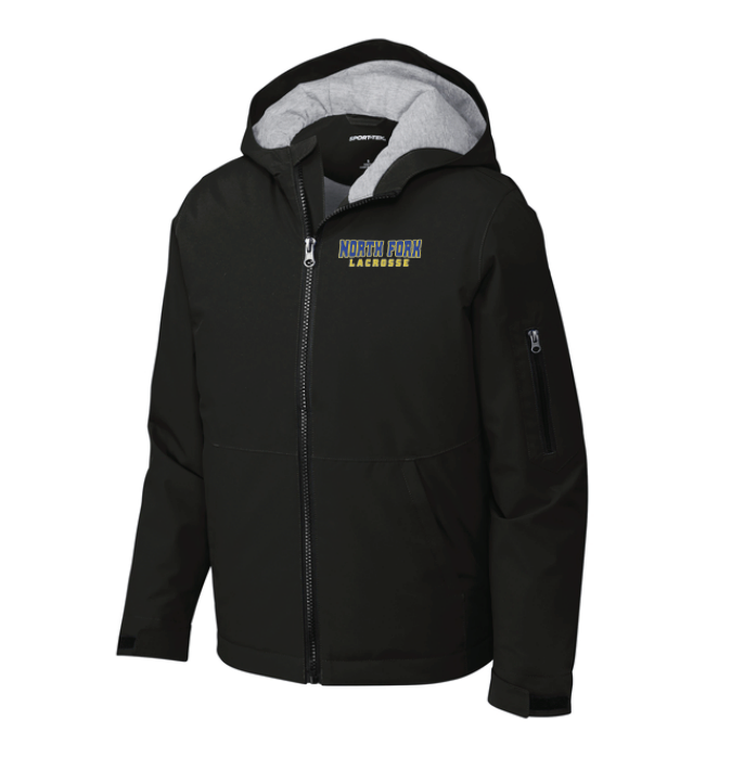 North Fork Lacrosse Sport-Tek® Waterproof Insulated Jacket - BLACK