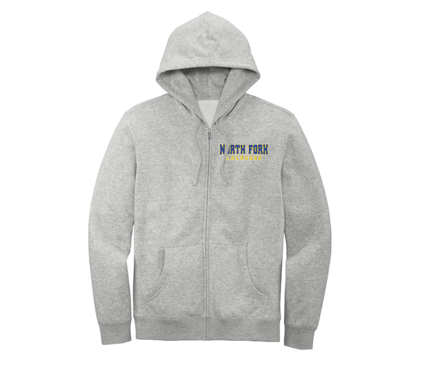 North Fork Lacrosse District® V.I.T.™ Fleece Full-Zip Hoodie - LIGHT HEATHER GREY