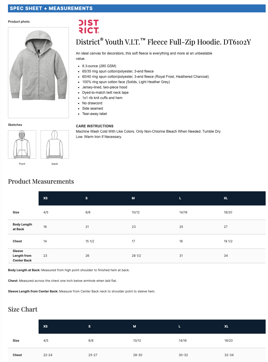 Centennial Lacrosse District® V.I.T.™ Fleece Full-Zip Hoodie - RED