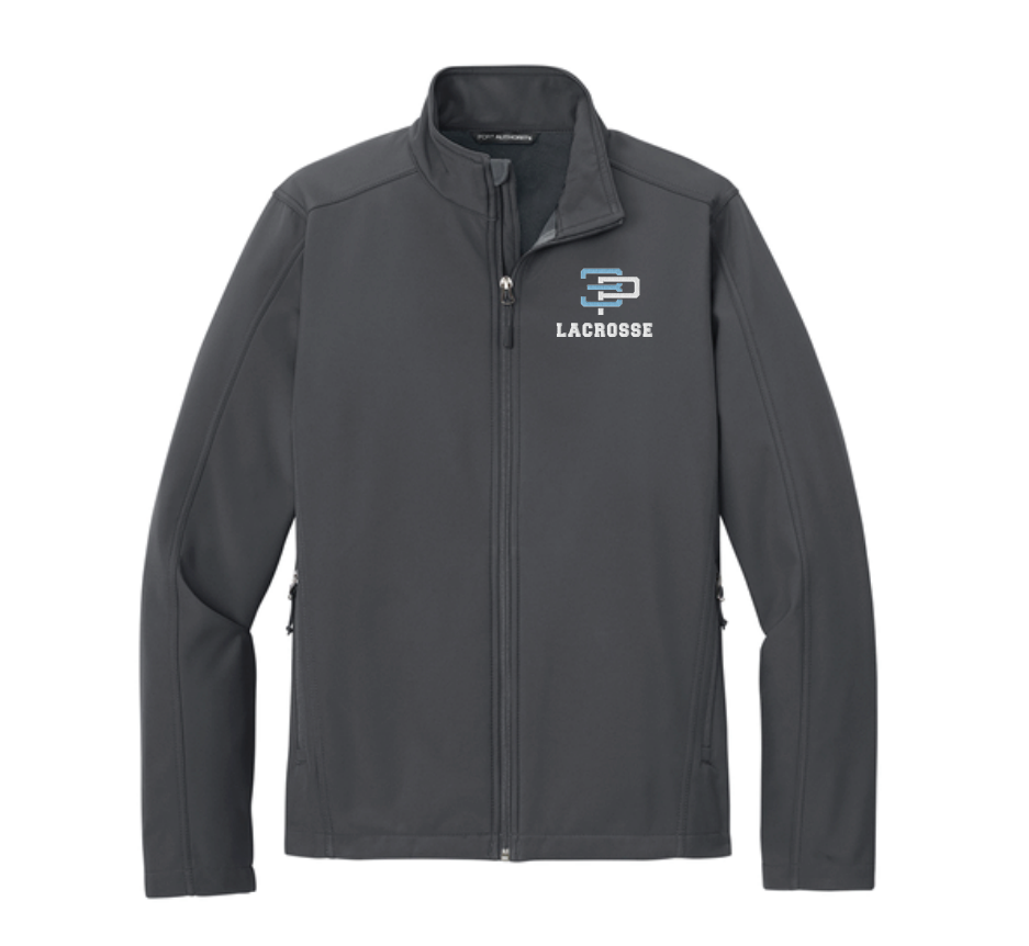3 Point Lacrosse Port Authority® Core Soft Shell Jacket - GRAY