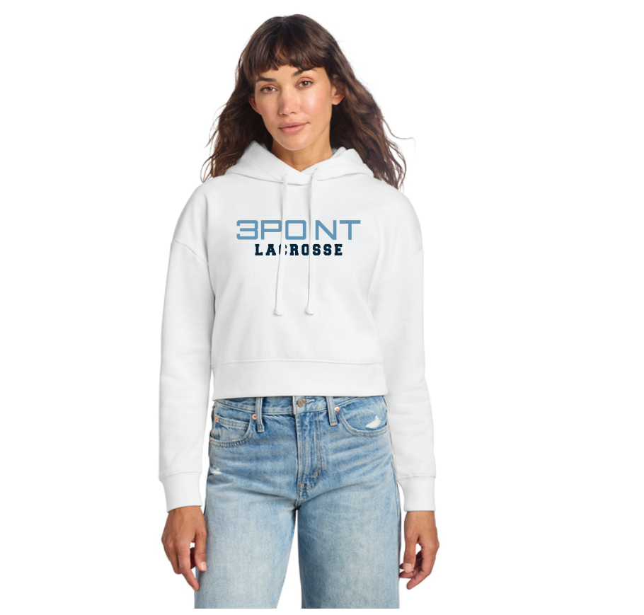 3 Point Lacrosse District® Women’s V.I.T.™ Fleece Hoodie - WHITE