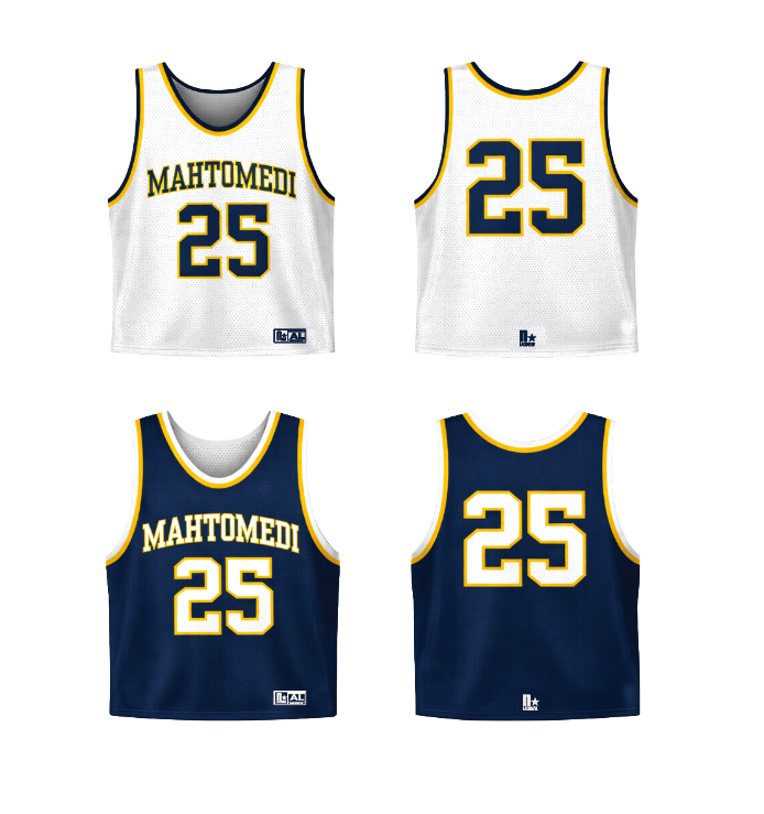 *REQUIRED TEAM PROVIDED APPAREL* Practice Reversible - WHITE/NAVY
