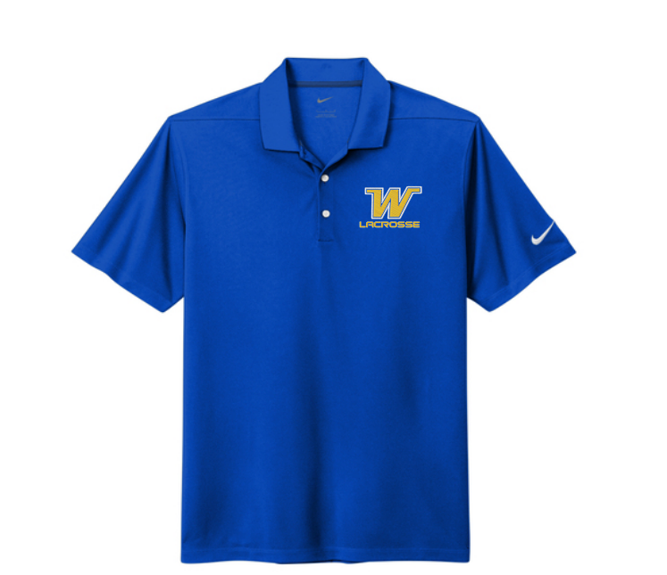 Wayzata Lacrosse **PLAYER REQUIRED** Nike Dri-FIT Micro Pique 2.0 Polo - ROYAL