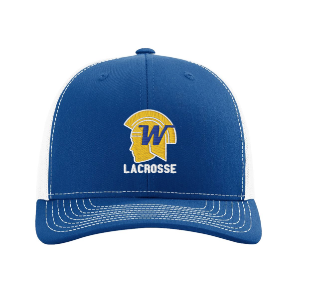 Wayzata Lacrosse Trucker Cap - ROYAL/WHITE