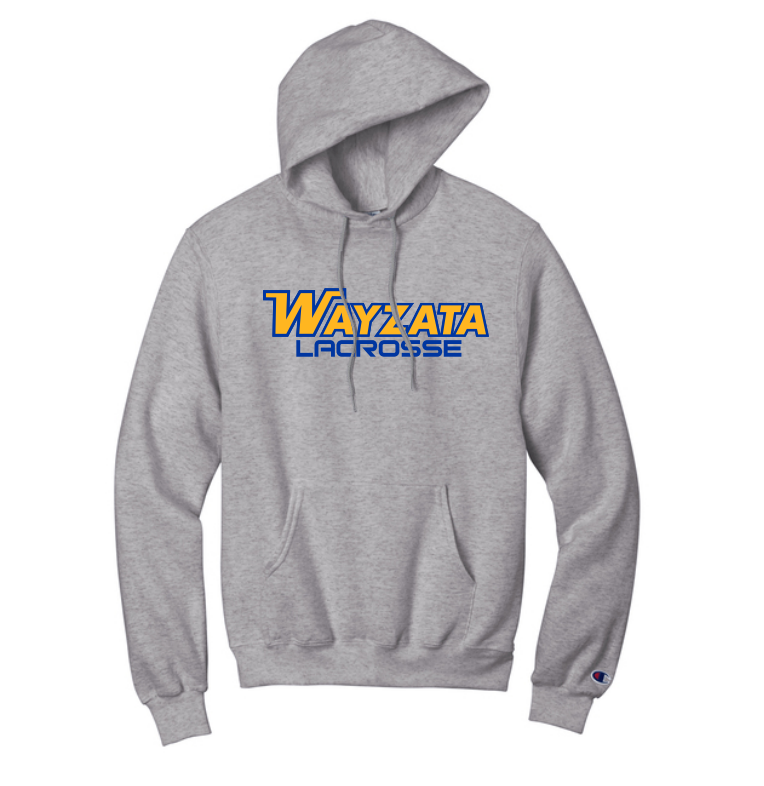 Wayzata Lacrosse Champion® Powerblend® Pullover Hoodie - LIGHT STEEL
