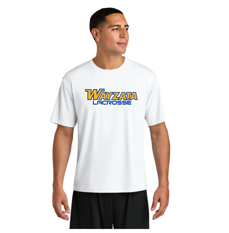 Wayzata Lacrosse A4 Cooling Performance Short Sleeve Tee - WHITE