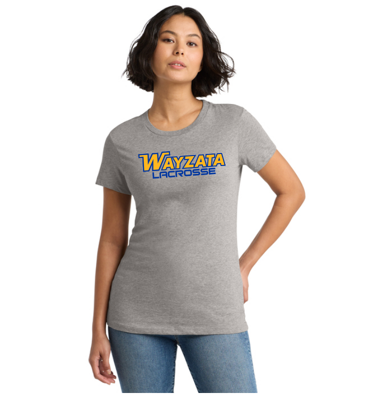Wayzata Lacrosse District ® Women’s Perfect Weight ® Tee - GREY