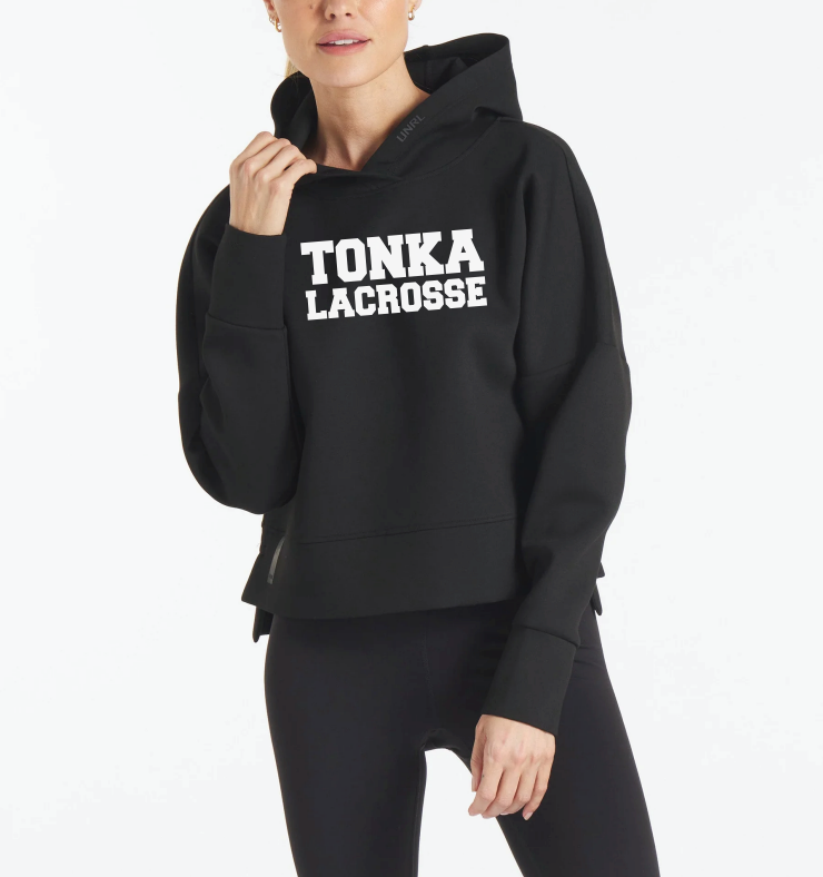 Tonka Lacrosse UNRL™ LuxBreak Oversized Hoodie - BLACK