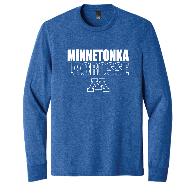 Minnetonka Lacrosse District ® Perfect Tri ® Long Sleeve Tee - ROYAL FROST