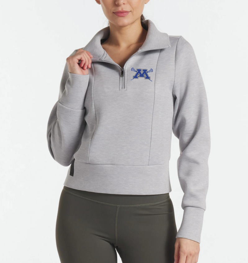 Minnetonka Lacrosse UNRL™  LuxBreak Half-Zip Pullover - HEATHER GREY