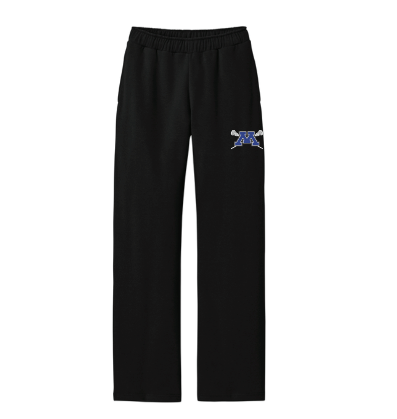 Minnetonka Lacrosse District® V.I.T.™ Fleece Open-Bottom Sweatpant - BLACK