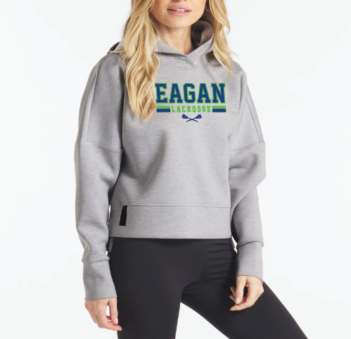 Eagan Lacrosse UNRL™ LuxBreak Oversized Hoodie - HEATHER GREY