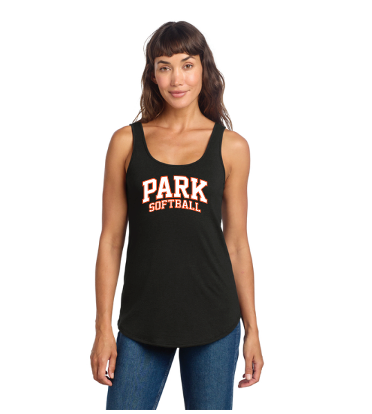 SLP Softball District® Women’s Perfect Tri® Relaxed Tank - BLACK