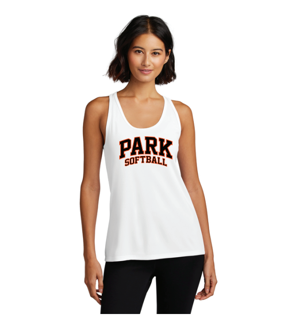 SLP Softball Women's Performance Tank - WHITE