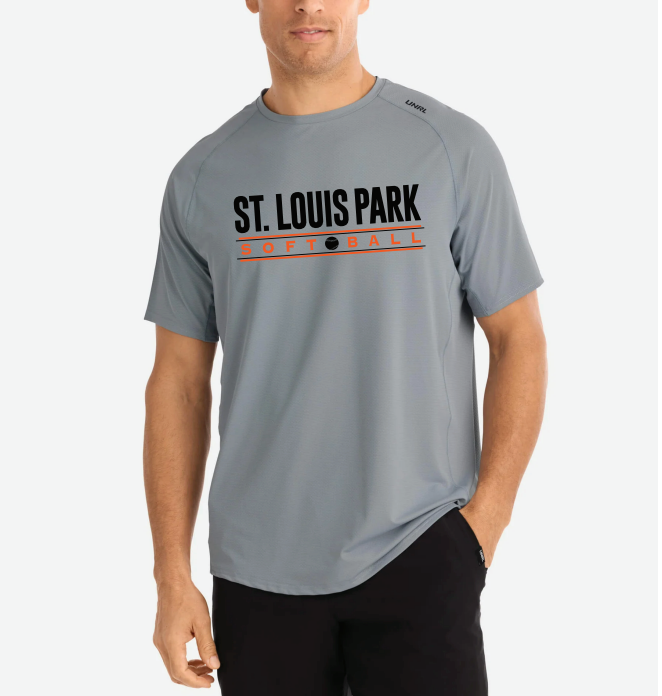 SLP Softball UNRL Streamline Performance Tee - CADET GREY
