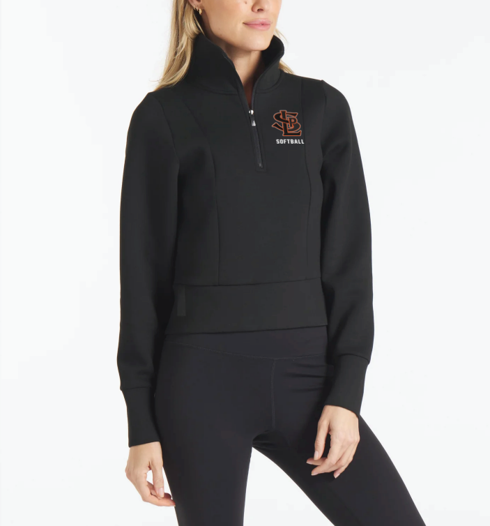 SLP Softaball UNRL™ LuxBreak  Half-Zip Pullover - BLACK