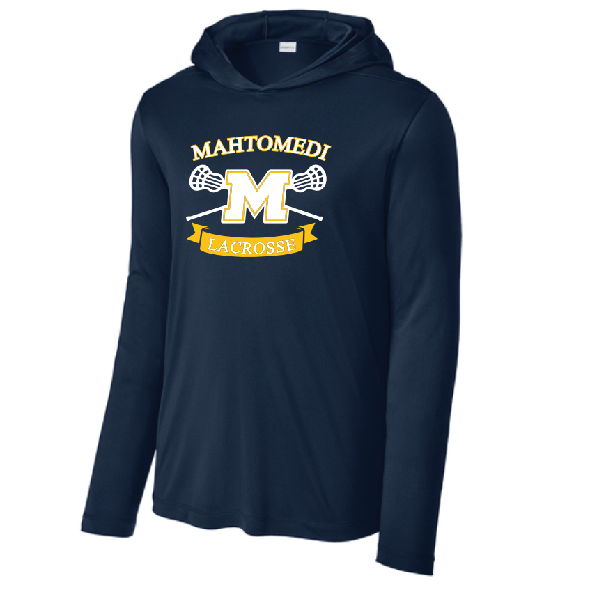Mahtomedi Lacrosse Sport-Tek® Posi-UV® Pro Long Sleeve Hoodie - NAVY
