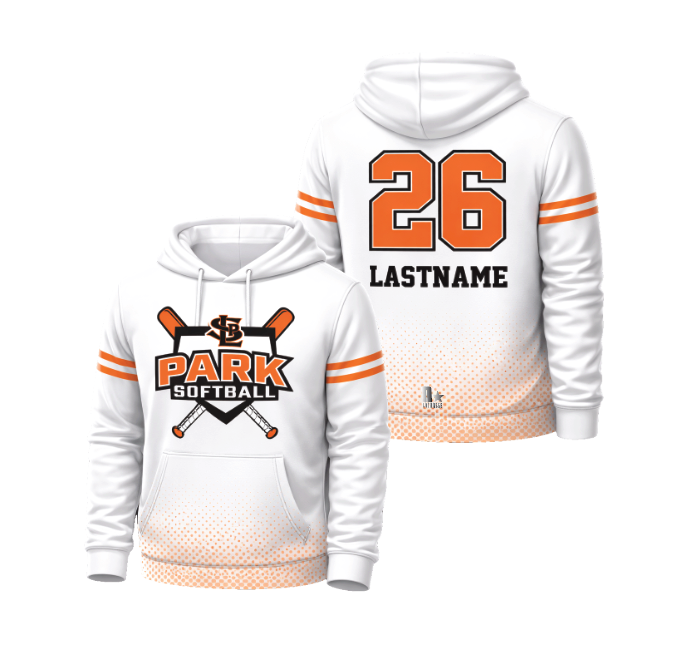 SLP Softball Sublimated Hoodie - White
