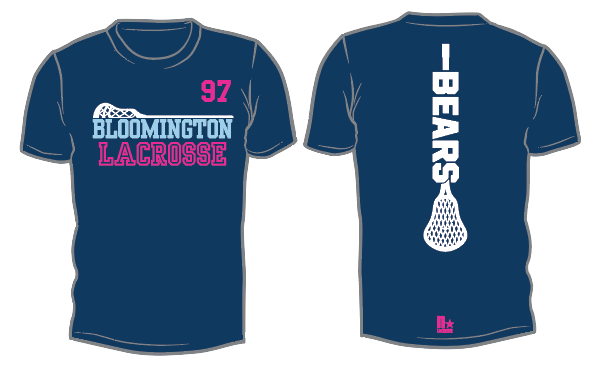 *OPTIONAL EXTRA UNIFORM* Bloomington Lacrosse YOUTH/ADULT Girls Shooter Shirt