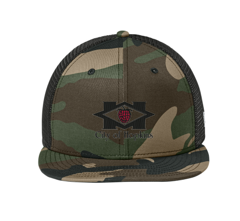 City of Hopkins Standard Fit Snapback Trucker Cap - CAMO