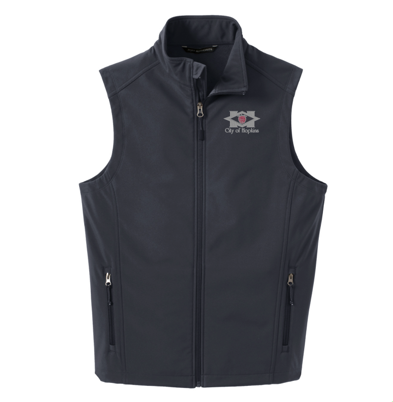 City of Hopkins Port & Company Core Soft Shell Vest - GREY