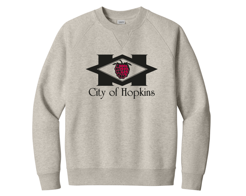 City of Hopkins Unisex Knoxer Crewneck Sweatshirt - HEATHER HAZE