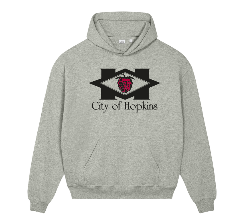 City of Hopkins Unisex Cooper Dry Hooded Sweatshirt - GREY