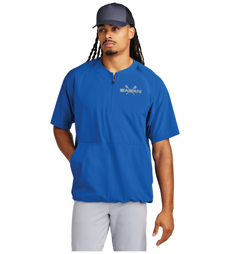 Eagan Lacrosse Sport-Tek® Repeat 1/2-Zip Short Sleeve Jacket - ROYAL BLUE