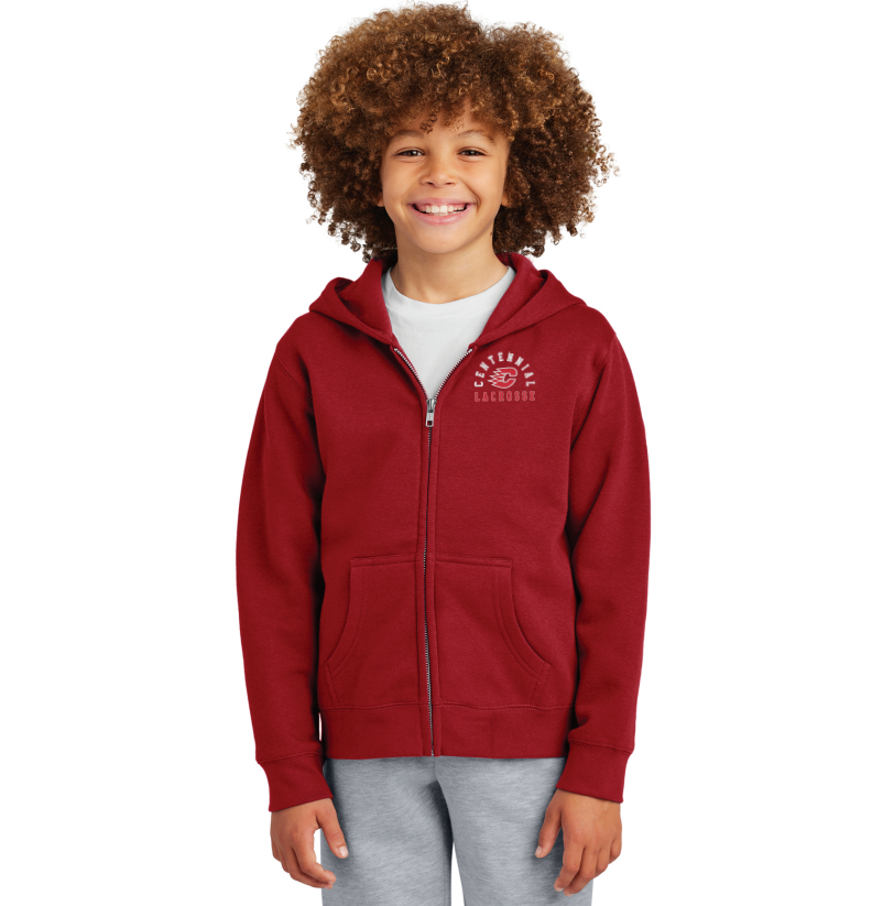Centennial Lacrosse District® V.I.T.™ Fleece Full-Zip Hoodie - RED