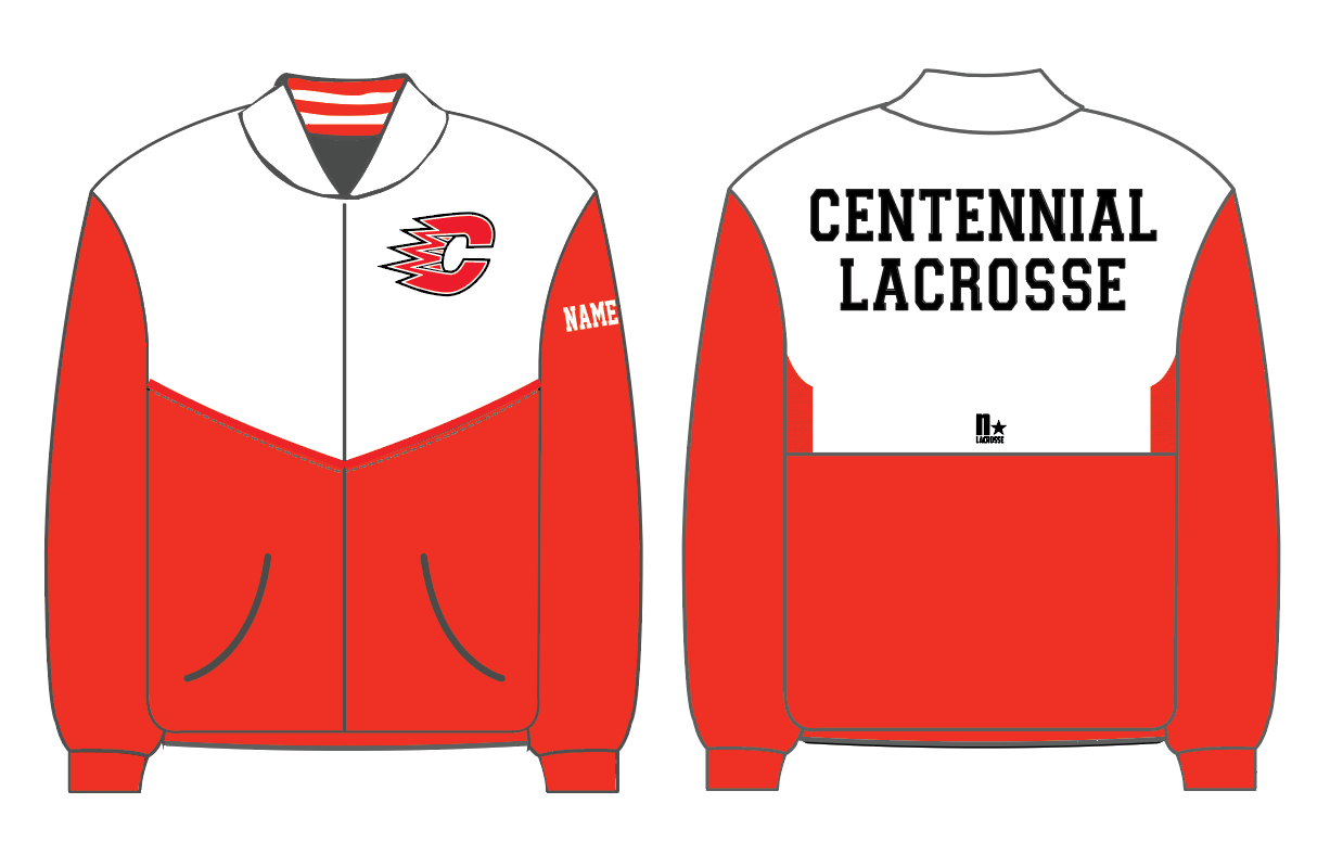 Centennial Lacrosse Sublimated Full Zip Warm Up Jacket