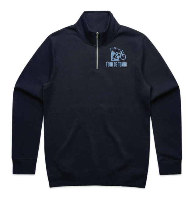 Tour De Tonka ASCOLOUR Half Zip Crew - NAVY